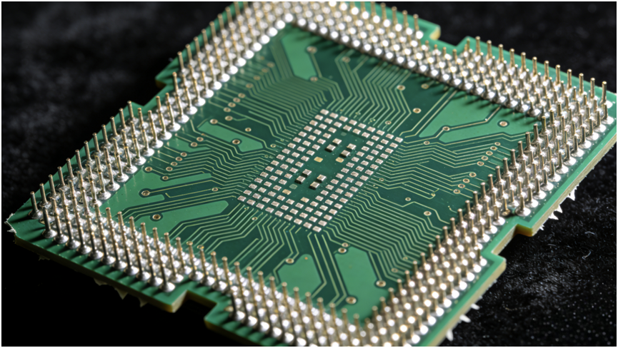 Green substrate-like PCB with a dense BGA pad array and perimeter solder balls