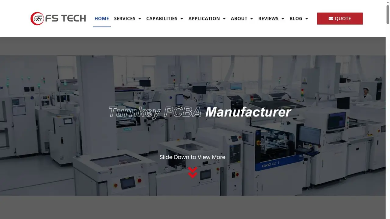 FS Technology Official Website Screenshot
